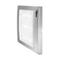 CARBEST Lampada a LED 12V, SlimLite, color argento, rettangolare 185x110x12mm