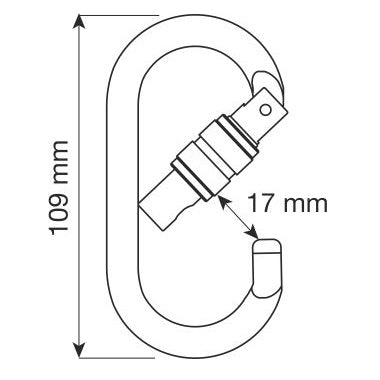 CAMP OVAL PRO LOCK MOSCHETTONE