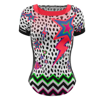 CRAZY T-SHIRT SLASH MAGLIETTA CON TOP IN MICROFIBRA INCORPORATO Colore Tempest - SUMMER 2023