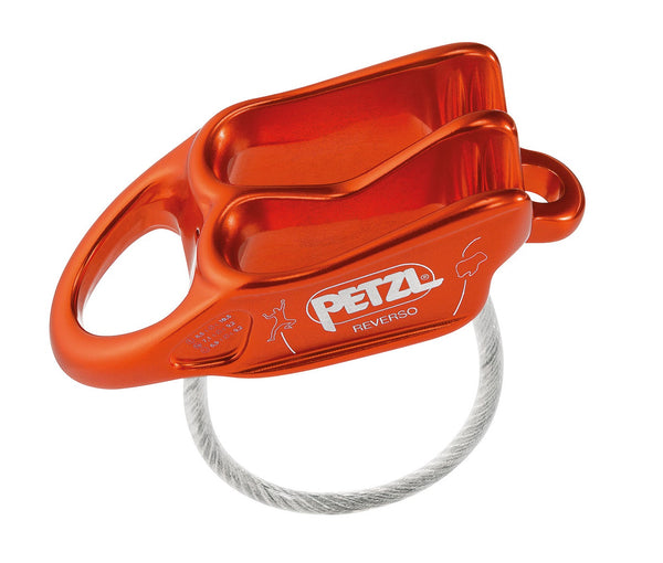 PETZL BELAY DEVICE REVERSO GREY ASSICURATORE DISCENSORE - DISPONIBILE IN 3 COLORI