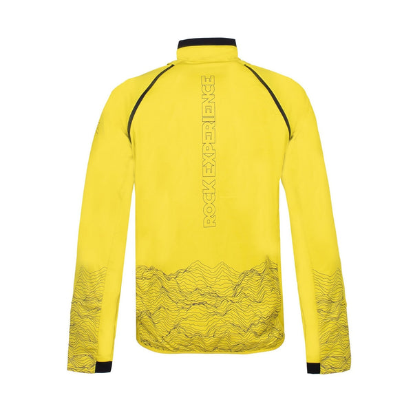 ROCK EXPERIENCE FERRET AERO SOFTSHELL GIACCA ANTIVENTO DA UOMO CON MANICHE STACCABILI IMPERMEABILE 10K  CITRONELLE