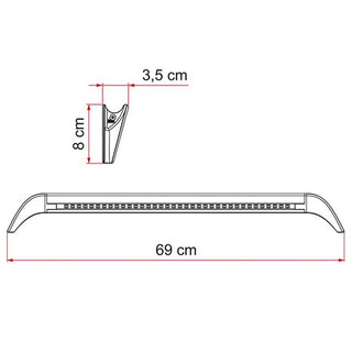 FIAMMA LED AWNING LIGHT GUTTER LED PLAFONIERA LED ESTERNA