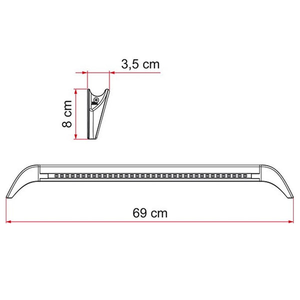 FIAMMA LED AWNING LIGHT GUTTER LED PLAFONIERA LED ESTERNA