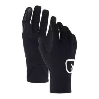 SOTTILI GUANTI IN LANA MERINO ORTOVOX  185 ROCK'N'WOOL GLOVE LINER DONNA -  black raven