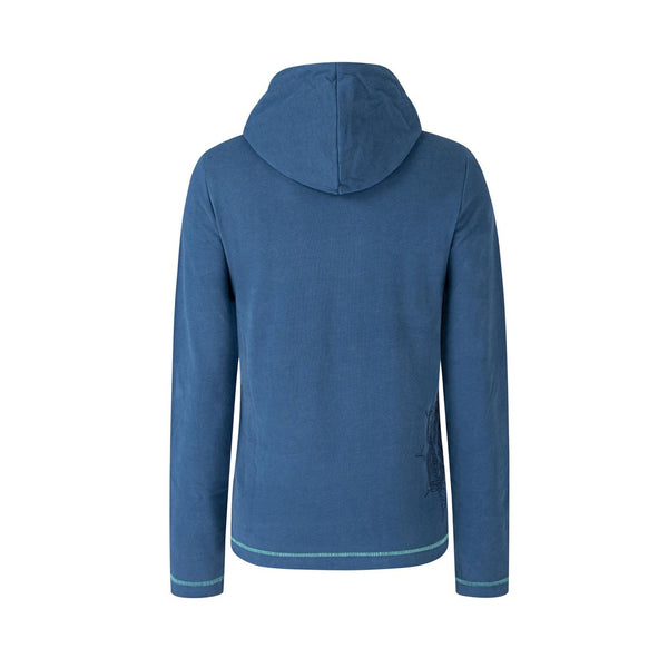 MONTURA TALI MAGLIA WOMAN FELPA IN COTONE CON CAPPUCCIO Colore Deep Blue Delavè