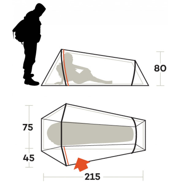 FERRINO TENDA 1 POSTO LEGGERA E COMPATTA LIGHTENT 1 PRO