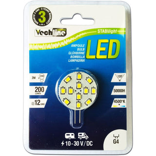 VECHLINE LAMPADINA RICAMBIO LED 12V G4 260 LUMEN ATTACCO LATERALE