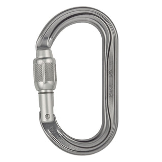 PETZL OK SCREW-LOCK Moschettone ovale per l'utilizzo con carrucole e bloccanti