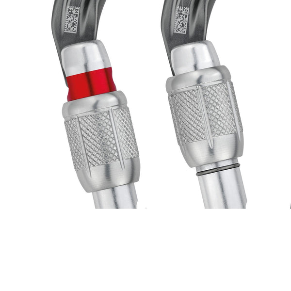 PETZL MOSCHETTONE WILLIAM SCREW - LOCK BLACK Moschettone