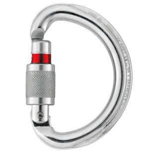 PETZL OMNI SCREW-LOCK CARABINER Moschettone semirotondo