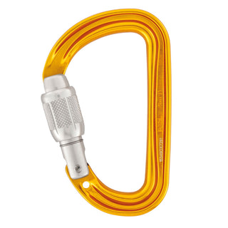 Compra yellow PETZL SM'D SCREW LOCK Moschettone con ghiera di bloccaggio - Disponibile in 2 colori