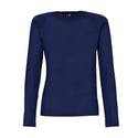 MAGLIETTA TERMICA MANICHE LUNGHE 50% MERINO MAKANI - Blue Depths - Rock Experience