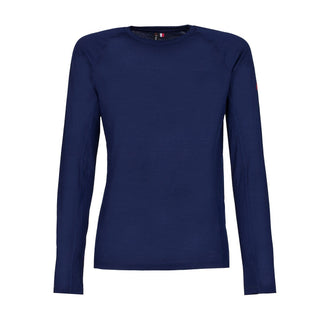 MAGLIETTA TERMICA MANICHE LUNGHE 50% MERINO MAKANI - Blue Depths - Rock Experience