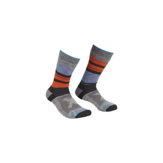 ORTOVOX ALL MOUNTAIN MID SOCKS WARM M CALZE TECNICHE IN LANA MERINOS - MULTICOLOUR