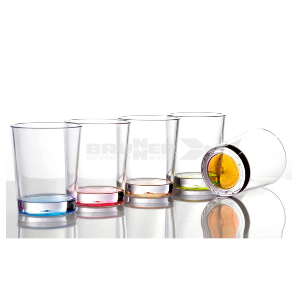 BRUNNER MULTIGLASS COLOR SET 4 BICCHIERI RESISTENTI CON FONDO ANTISLIP