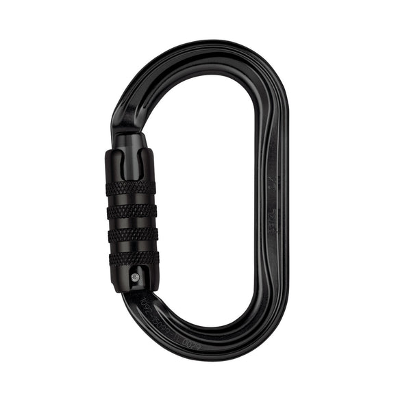PETZL OK Moschettone ovale leggero SCREW-LOCK o TRIACT-LOCK NERO