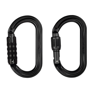 PETZL OK Moschettone ovale leggero SCREW-LOCK o TRIACT-LOCK NERO