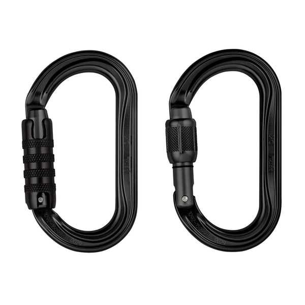 PETZL OK Moschettone ovale leggero SCREW-LOCK o TRIACT-LOCK NERO