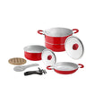 BRUNNER SET POPOTE FANTASIA COSMIC 8+2 Ø 22 - SET PENTOLE ANTIADERENTE IN CERAMICA