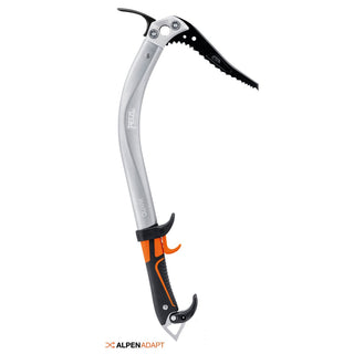 PETZL QUARK Piccozza 50 cm polivalente per l’alpinismo tecnico e la cascata di ghiaccio - Versione paletta