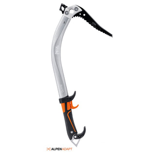 PETZL QUARK Piccozza 50 cm polivalente per l’alpinismo tecnico e la cascata di ghiaccio - Versione martello