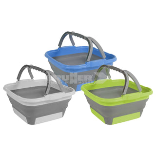 BRUNNER CLEO FOLD-AWAY BACINELLA PIEGHEVOLE IN SILICONE QUADRATA 13L COLORI ASSORTITI