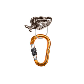 GRIVEL MASTER PRO Kit di assicurazione con dispositivo Master Pro e moschettone a ghiera Mega K6N.