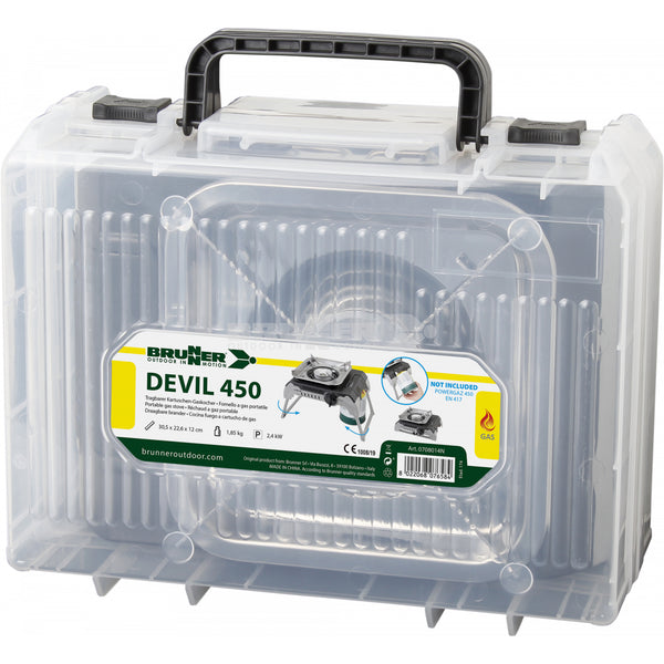 BRUNNER DEVIL 450 FORNELLETTO A GAS PORTATILE DA CAMPEGGIO