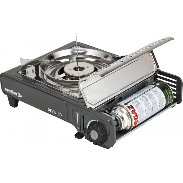 BRUNNER DEVIL SD NG FORNELLO PORTATILE DA 30mbar COMPLETO DI COMODA VALIGIETTA