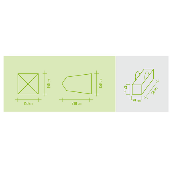 CONVER MULTICAB TENDA CUCINA AD USO SPOGLIATOIO, DOCCIA E BAGNO 150x150xH210 - IN PROMOZIONE!