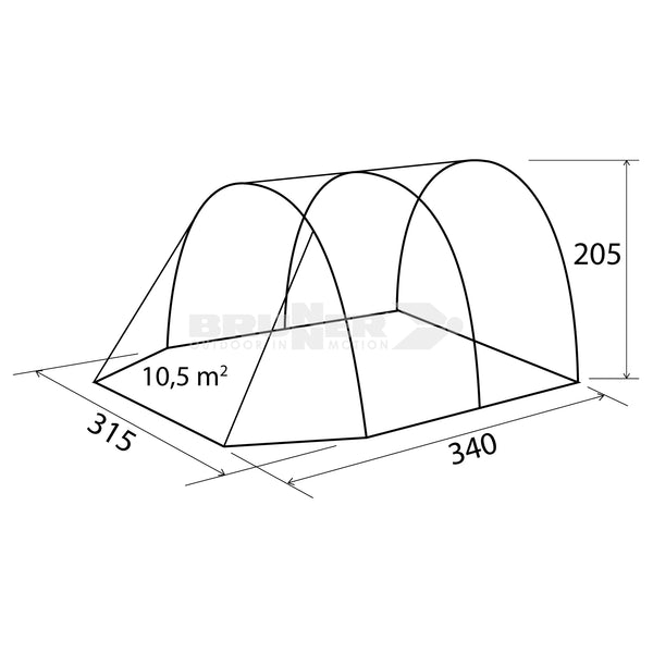 BRUNNER DRIFTER TENDA PNEUMATICA PER MINIBUS ULTIMO PEZZO DA ESPOSIZIONE