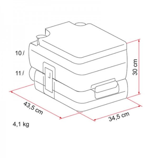 FIAMMA BI-POT 30 WC PORTATILE COMODO E DI FACILE UTILIZZO