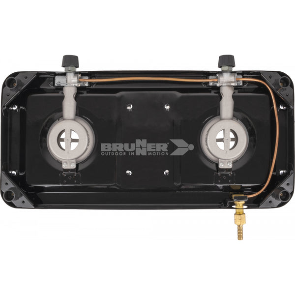 BRUNNER Magma Fornello gas 2 fuochi 30mbar stabile e compatto