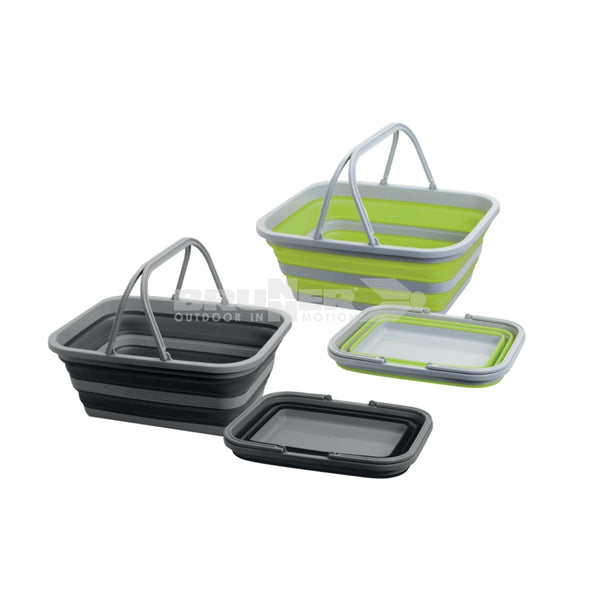 BRUNNER HOLDALL FOLD-AWAY BACINELLA 16L RETTANGOLARE PIEGHEVOLE SILICONE - DISPONIBILE IN 3 COLORI
