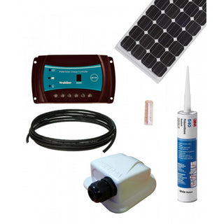 VECHLINE KIT PANNELLO SOLARE 120W SPECIFICO PER CAMPER 955x720x50 mm