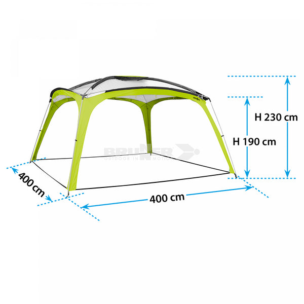 BRUNNER MEDUSA II 4X4 GAZEBO PER OUTDOOR CON MONTAGGIO SEMPLICE E VELOCE