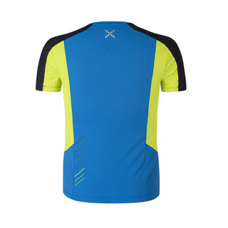 MONTURA SPEED FLY T-SHIRT UOMO LEGGERA E TRASPIRANTE Colore Celeste/Verde Lime