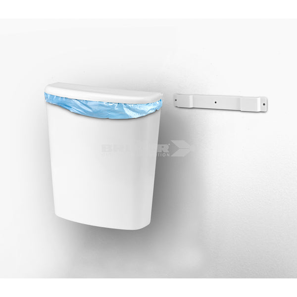 BRUNNER PILLAR CESTINO PORTARIFIUTI CON COPERCHIO FACILE DA MONTARE - DISPONIBILE IN 2 COLORI