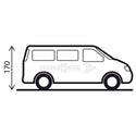 BRUNNER PILOTE TENDA PORTELLONE POSTERIORE PER VW Caddy 135x135x H170/200cm