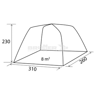BRUNNER TROUPER 2.0 Spaziosa tenda per minivan