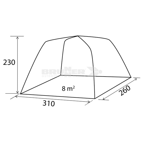 BRUNNER TROUPER 2.0 Spaziosa tenda per minivan